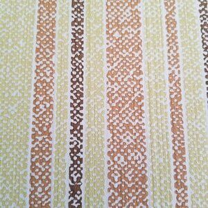 Vintage Wallpaper Sample Sheet 70s Orange Stripes Design Craft Supply Dollhouse